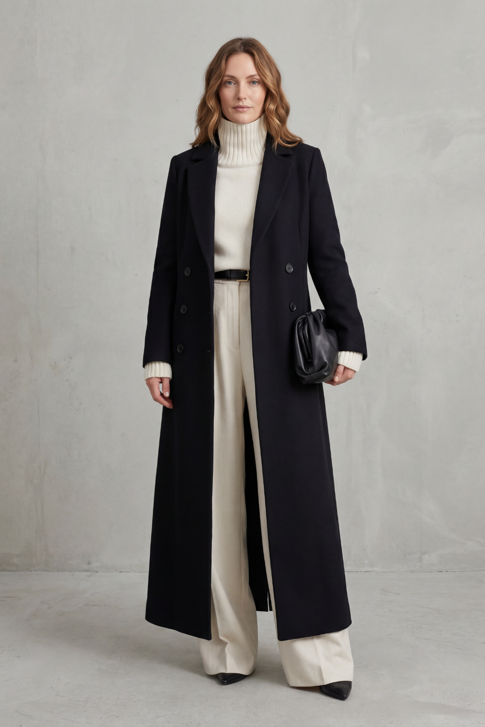 Women's Longline Wool Coat – Long Camel Coat
