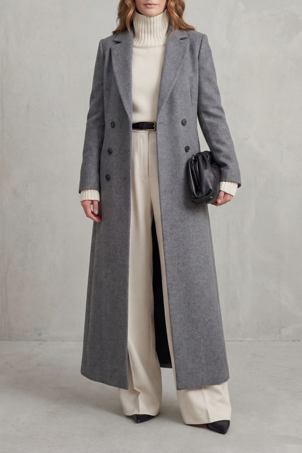 Women's Longline Wool Coat – Long Camel Coat