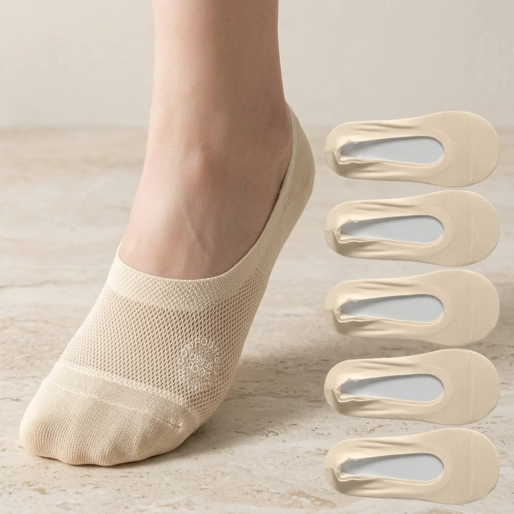 Morgan | Invisible Breathable Reinforced Toe No-Show Socks