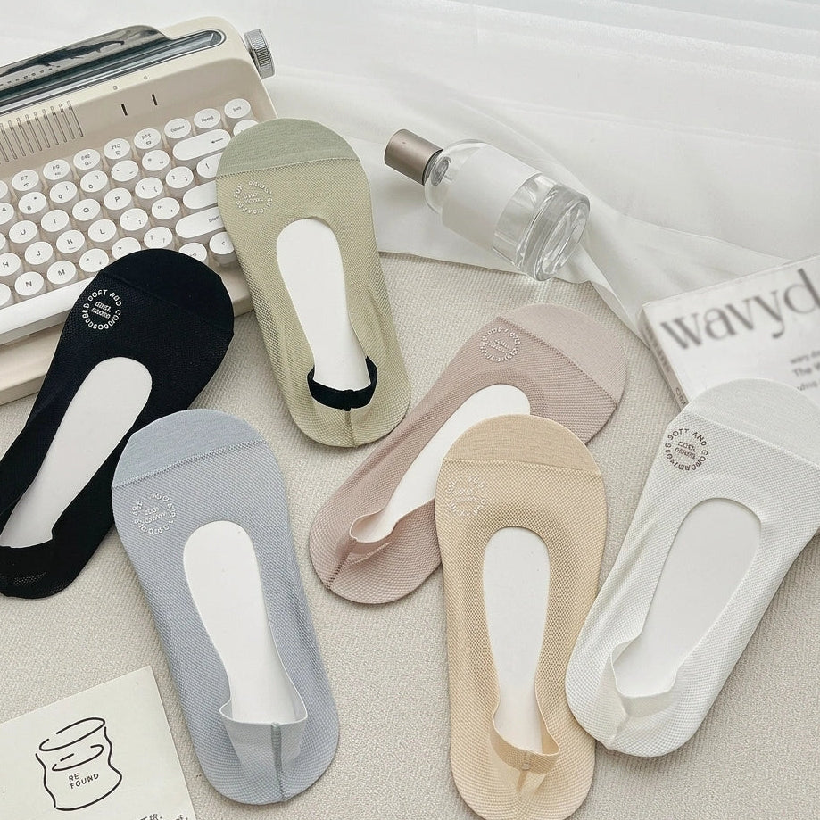 Morgan | Invisible Breathable Reinforced Toe No-Show Socks