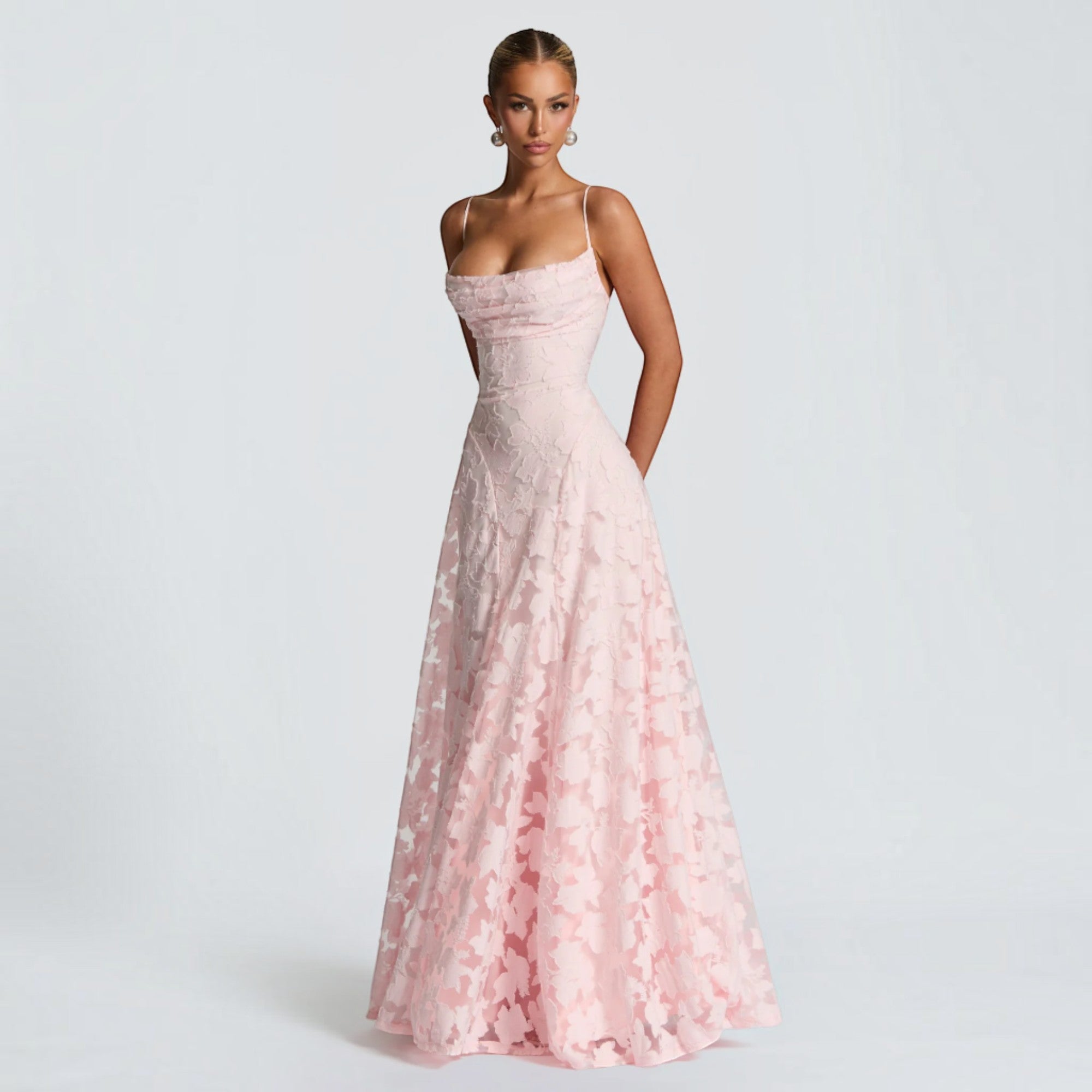 Ellmont London | Women's Formal Lace Maxi Dress for Wedding Guests