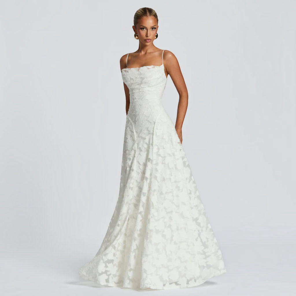 Ellmont London | Women's Formal Lace Maxi Dress for Wedding Guests