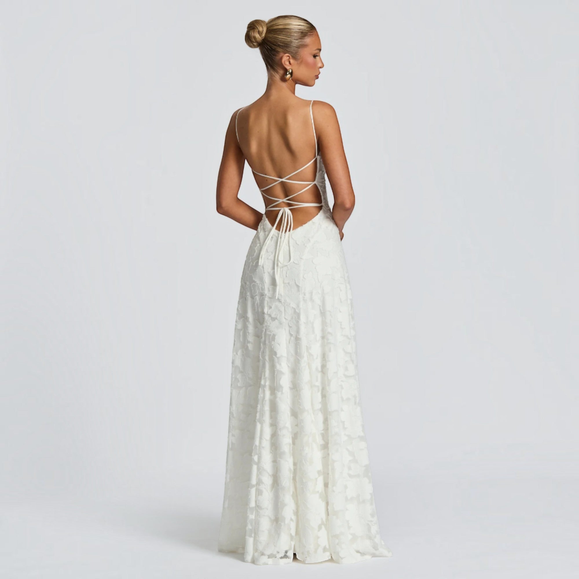 Ellmont London | Women's Formal Lace Maxi Dress for Wedding Guests