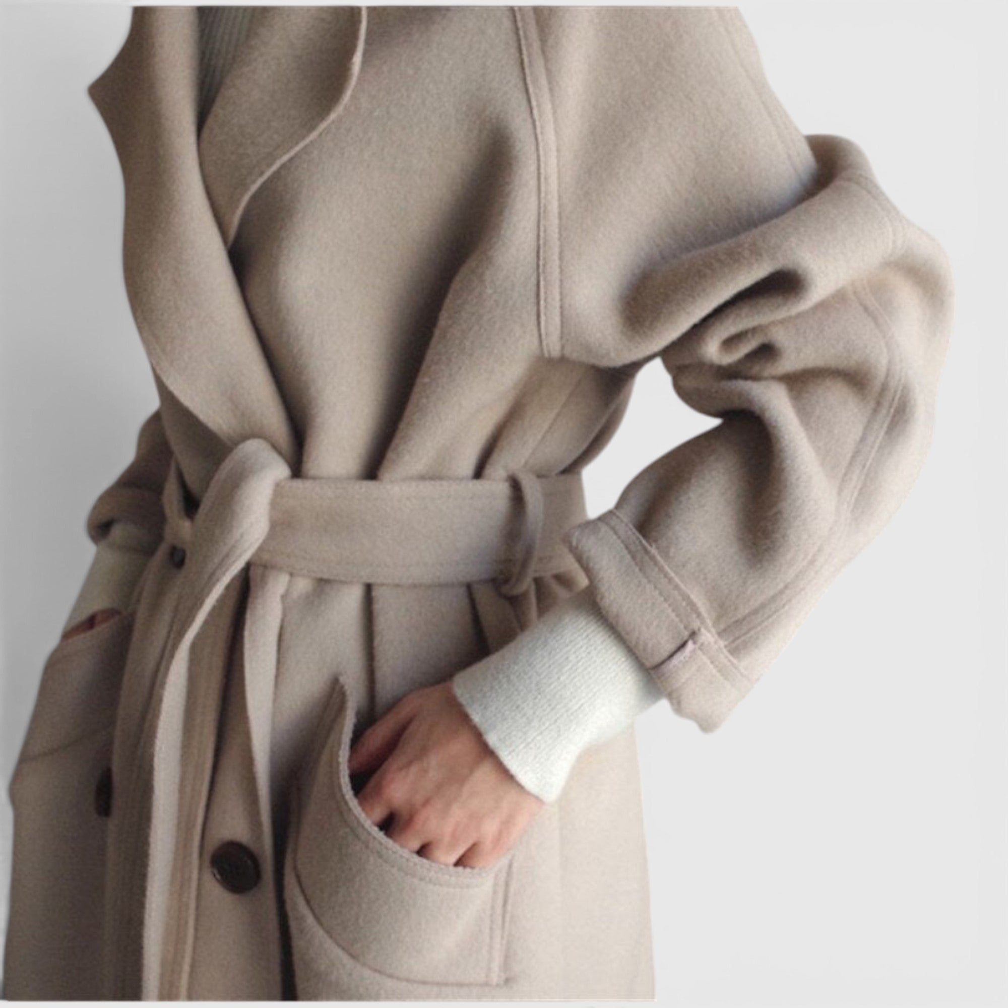 Flora | Women's Wool Coat – Elegant Long Overcoat for Everyday Wear