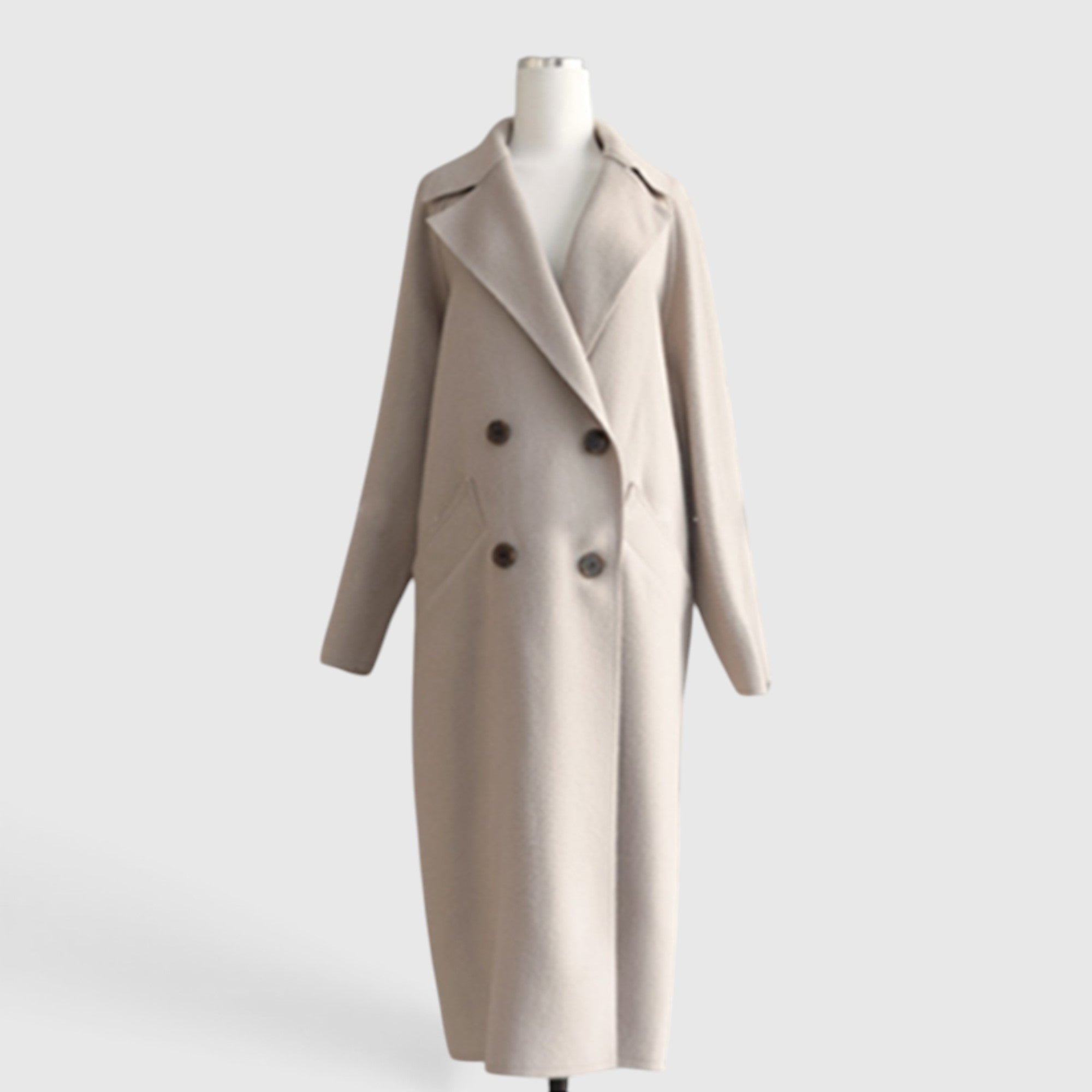 Flora | Women's Wool Coat – Elegant Long Overcoat for Everyday Wear