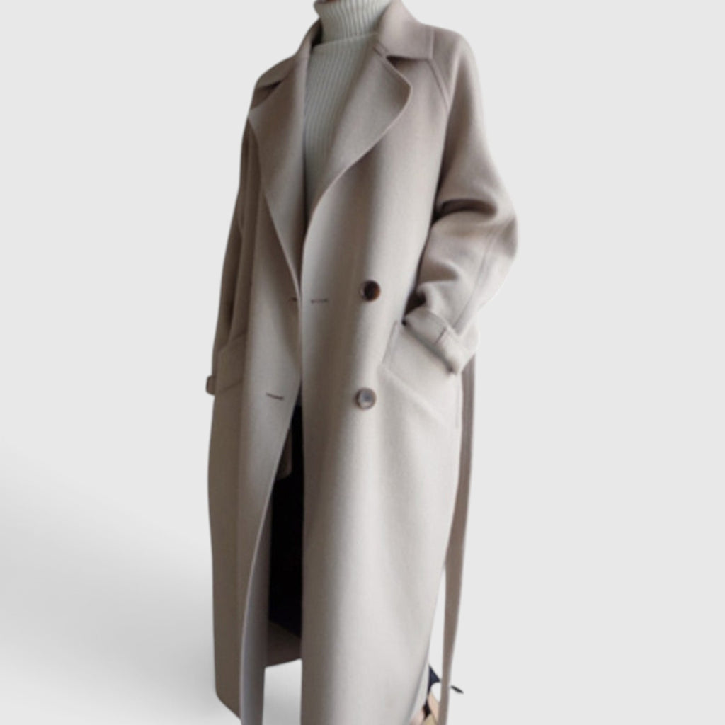 Flora | Women's Wool Coat – Elegant Long Overcoat for Everyday Wear