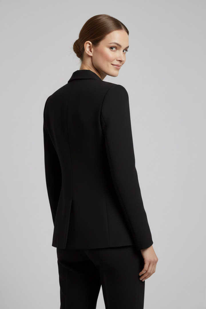 Deborah | Women’s Double-Breasted Blazer with Gold-Tone Button Details
