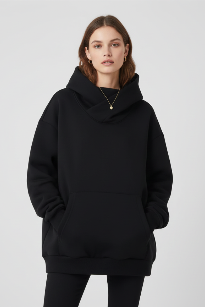 Fern | Women’s Hoodie with High Neck and Wide Hood