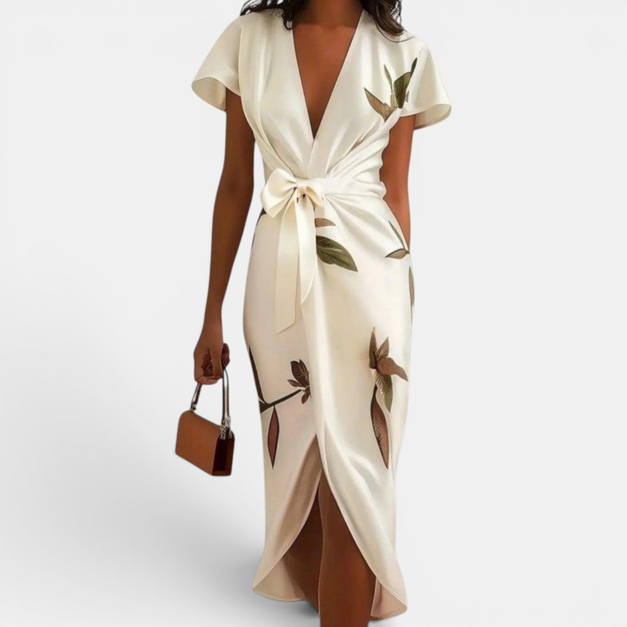 Ellmont London | Women's Flowy V Neck Occasion Summer Dress For Weddings
