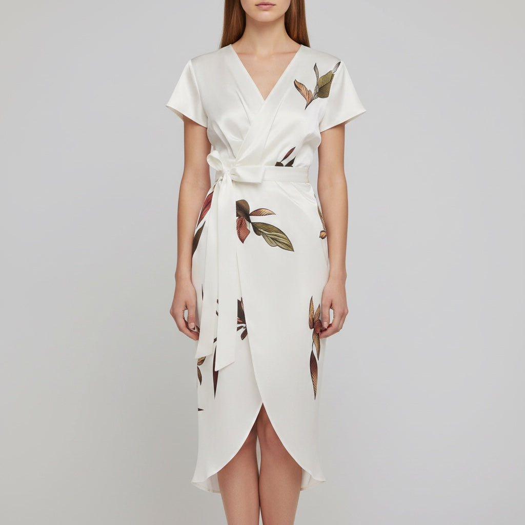 Ellmont London | Women's Flowy V Neck Occasion Summer Dress For Weddings
