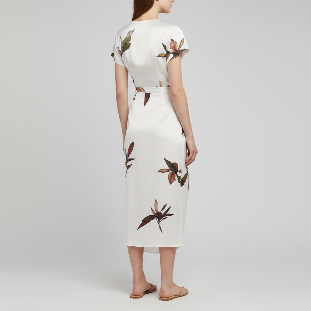 Ellmont London | Women's Flowy V Neck Occasion Summer Dress For Weddings
