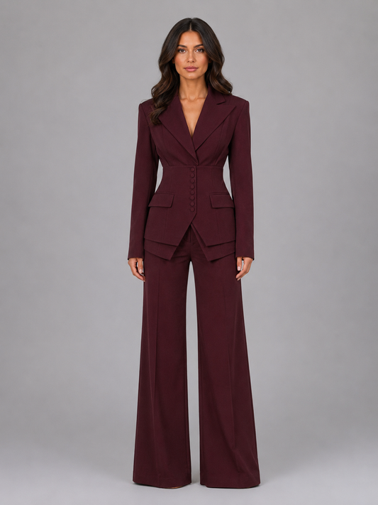 Women's Tailored Three-Piece Trouser Suit