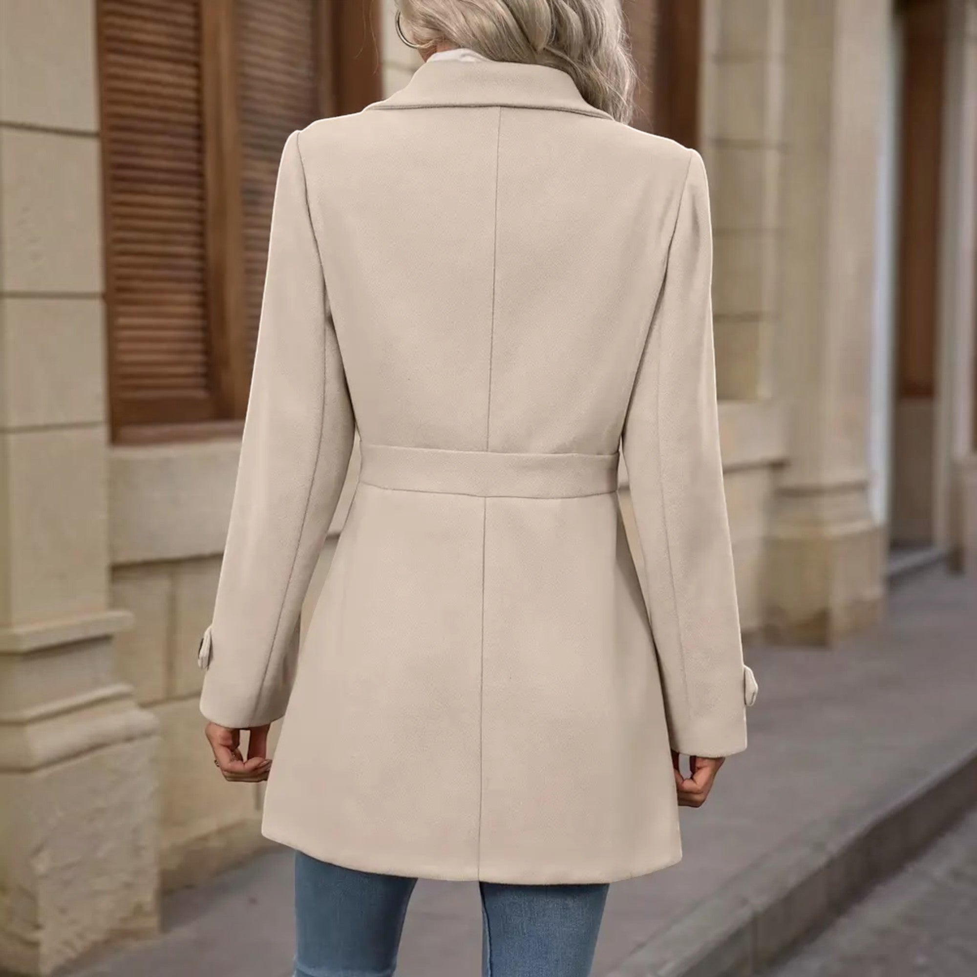 Jasmine | Wool Coat Women's Elegant Tailored Long Outerwear Coat