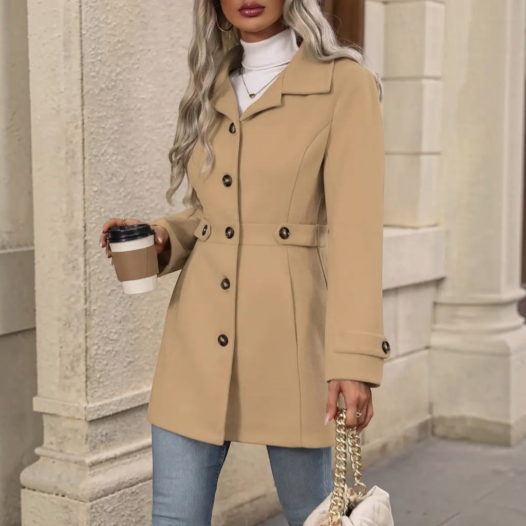 Jasmine | Wool Coat Women's Elegant Tailored Long Outerwear Coat