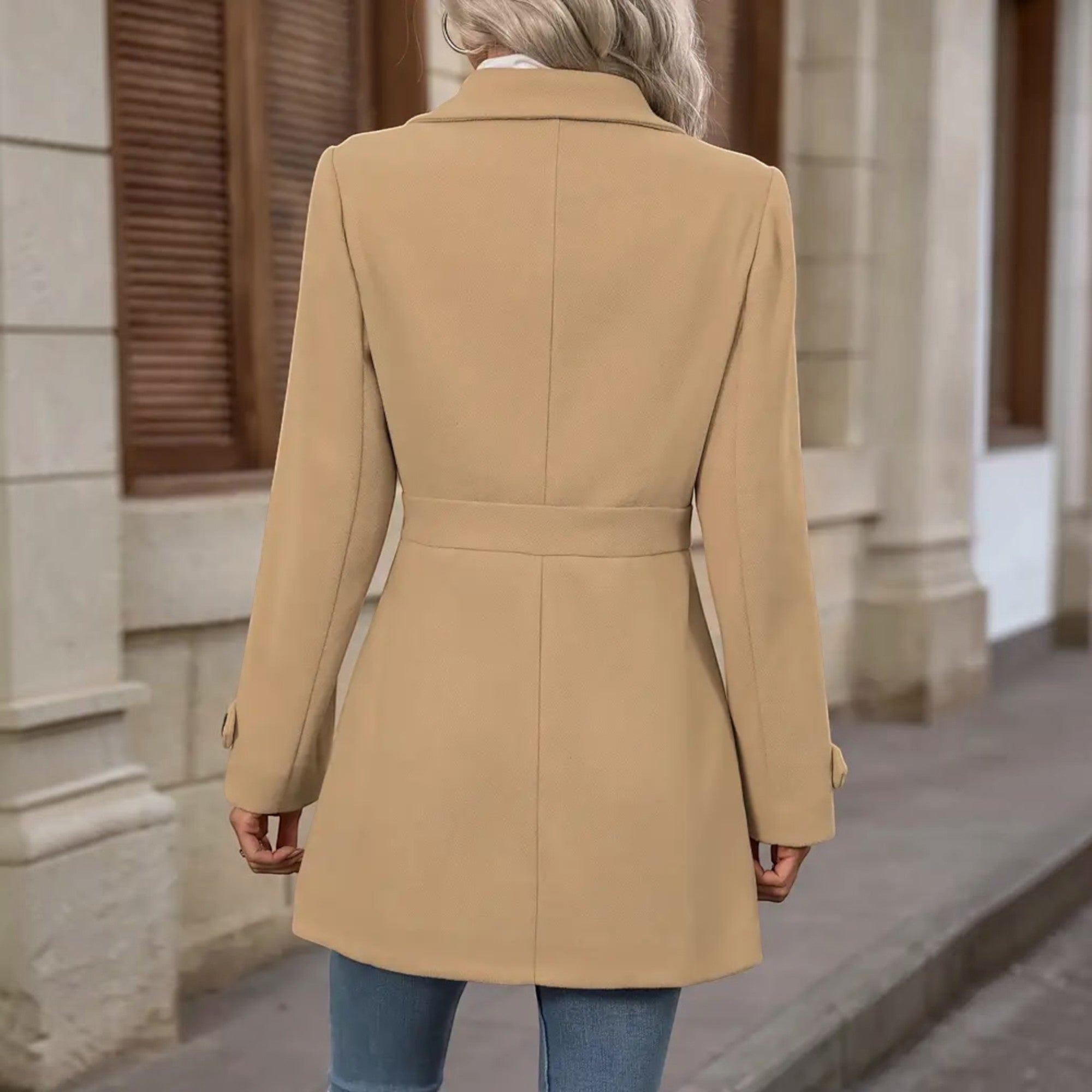 Jasmine | Wool Coat Women's Elegant Tailored Long Outerwear Coat