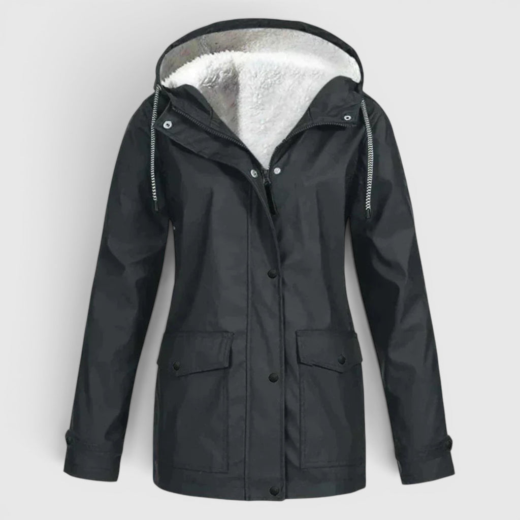 Ellmont London | Rain Jacket Women's Warm Water-Repellent Outdoor Coat
