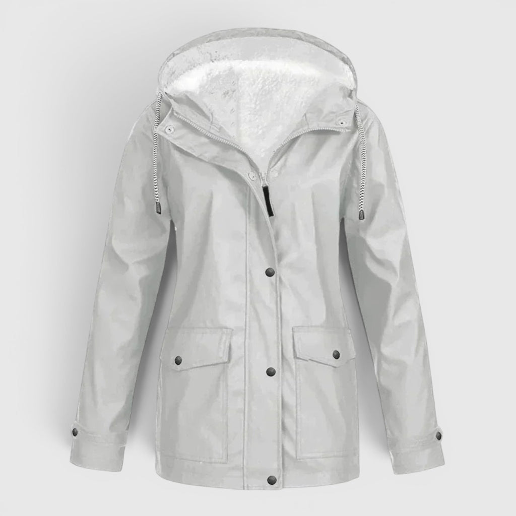 Ellmont London | Rain Jacket Women's Warm Water-Repellent Outdoor Coat