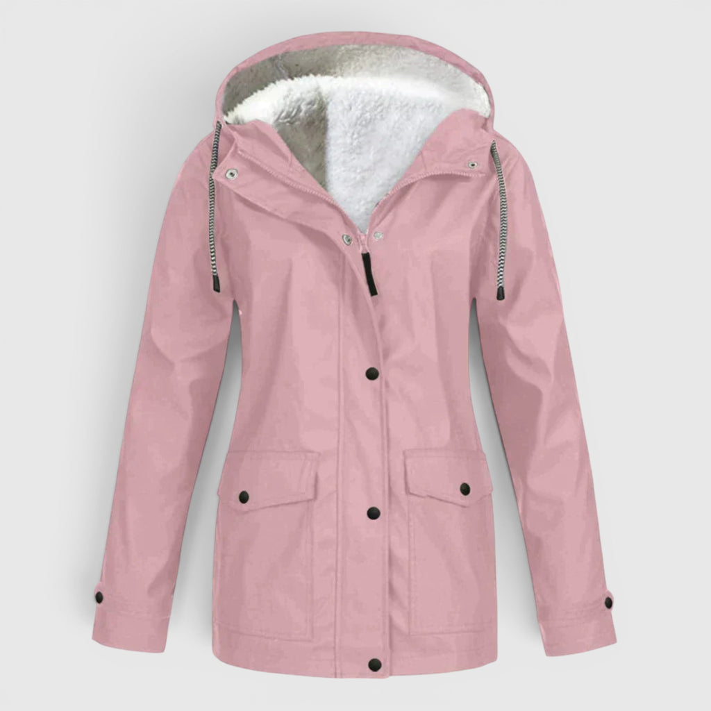 Ellmont London | Rain Jacket Women's Warm Water-Repellent Outdoor Coat