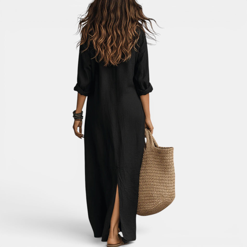 Ellmont London | Women's Flattering Long Summer  Maxi Cocktail Dress