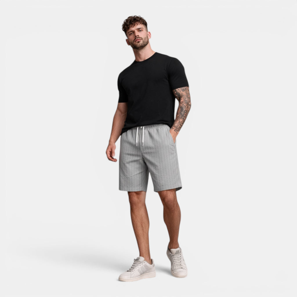 Ellmont London | Men's Breathable Casual Linen Summer Shorts Regular Fit