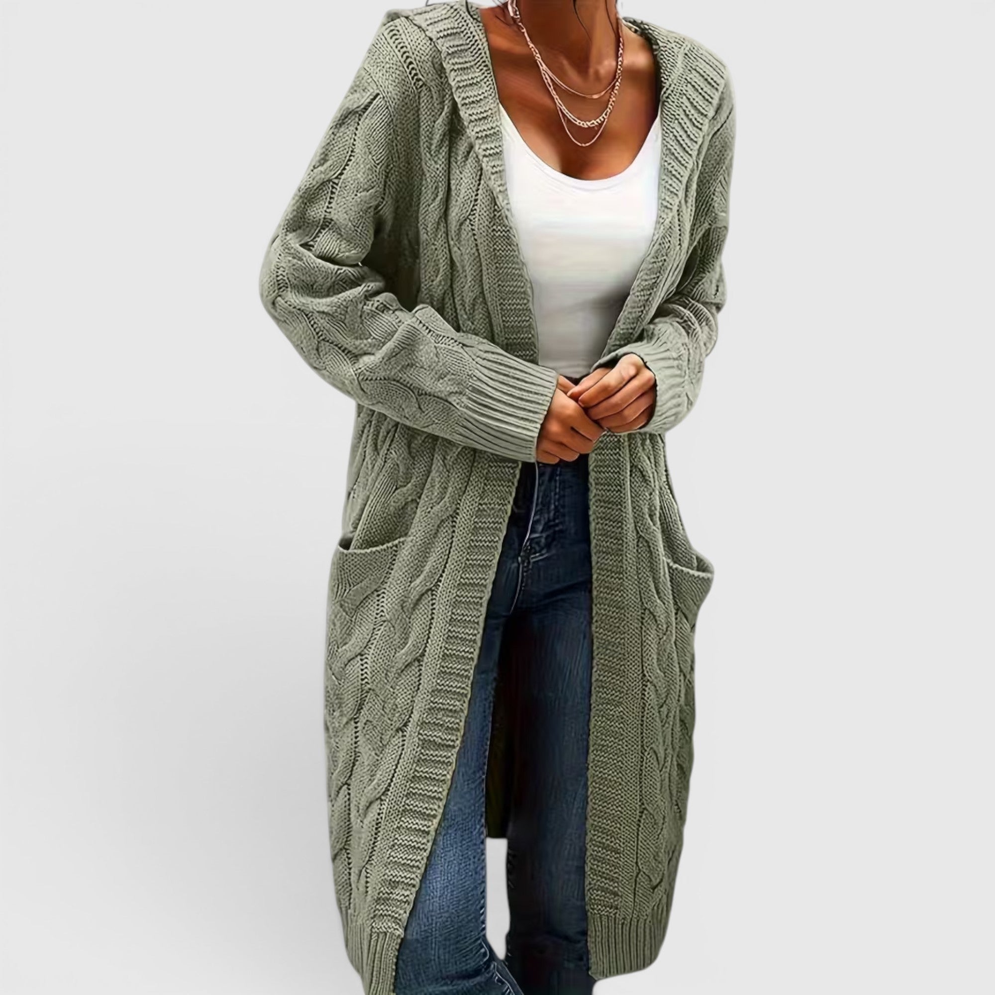 Ellmont London | Women's Breathable Casual Office Long Sweater