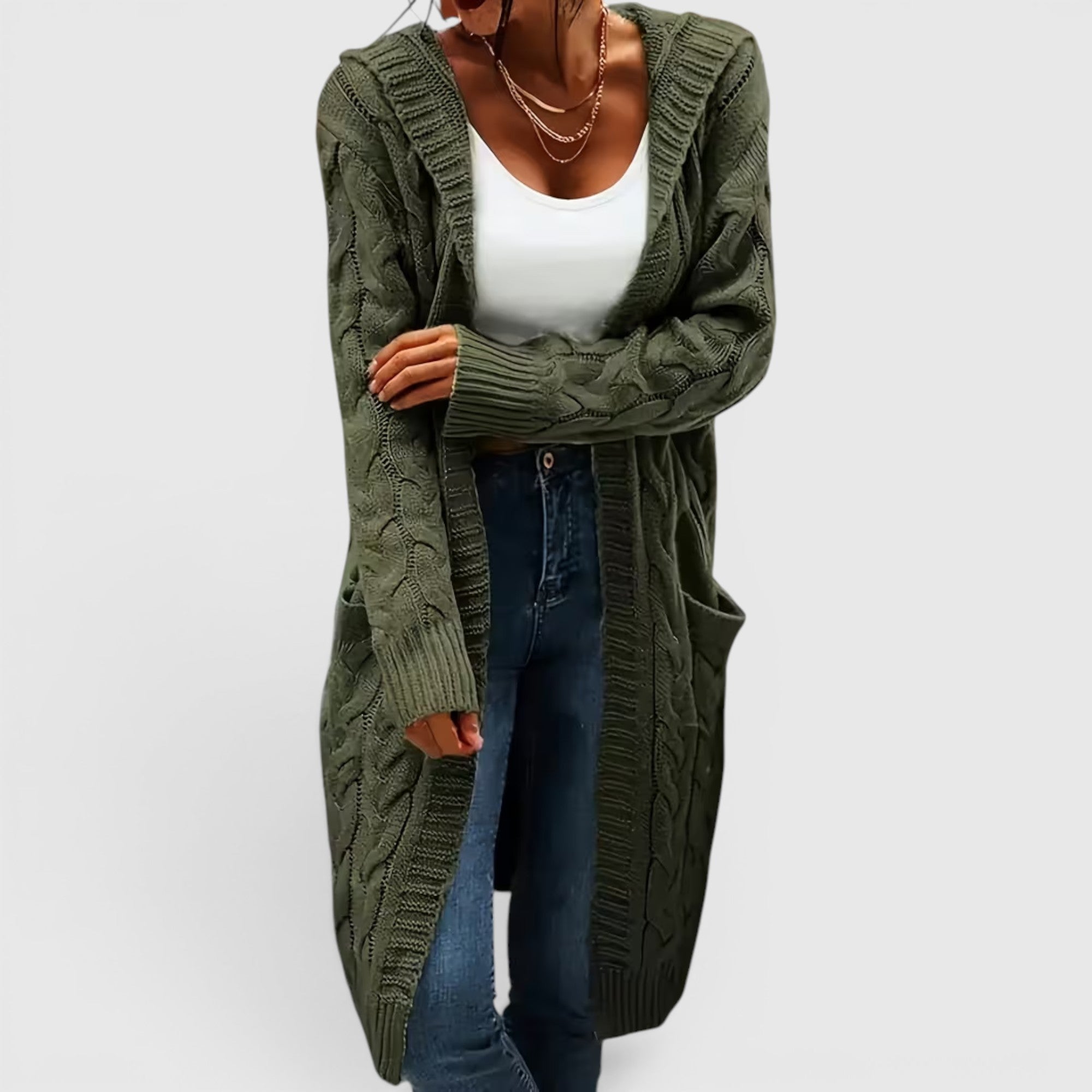 Ellmont London | Women's Breathable Casual Office Long Sweater