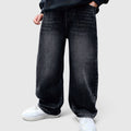 Ivan | Boys' Baggy Faux Denim Pants Comfortable Casual Trousers