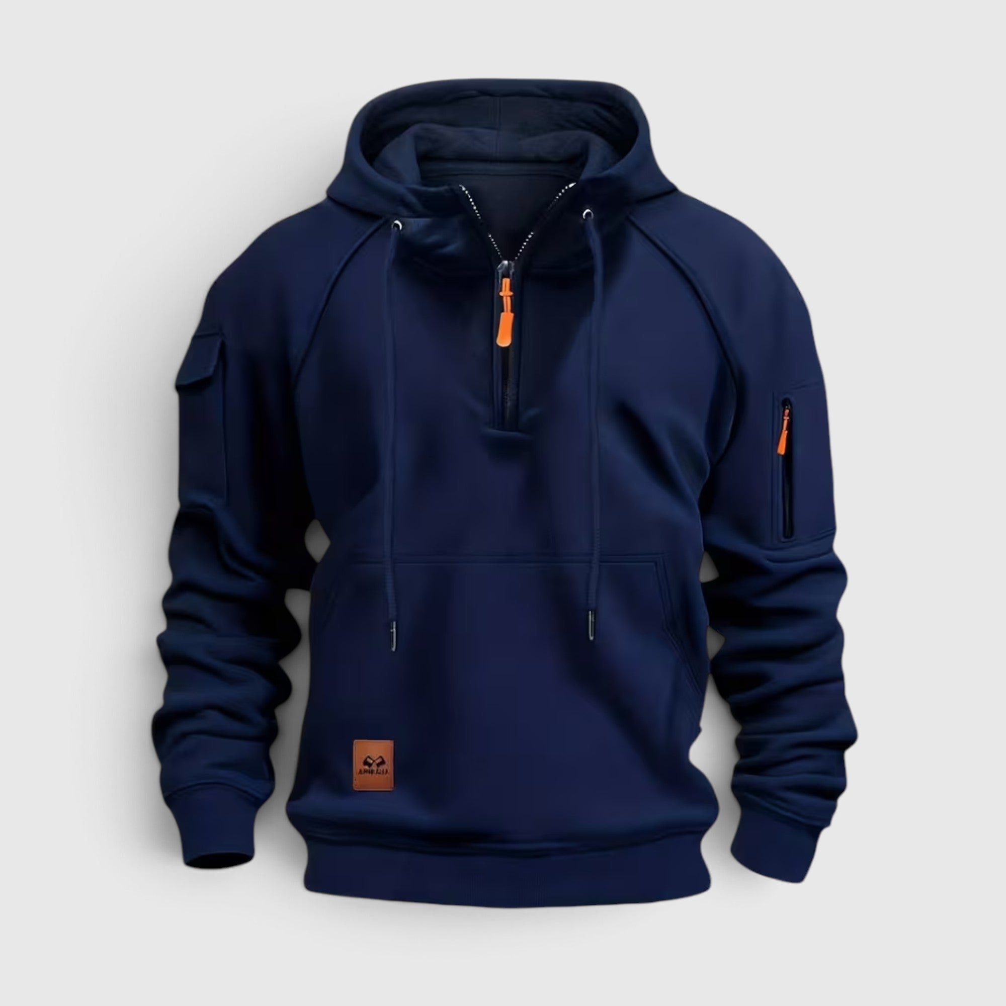 Felix | Men's Fleece Hoodie Quarter Zip – Casual Long Sleeve Pullover