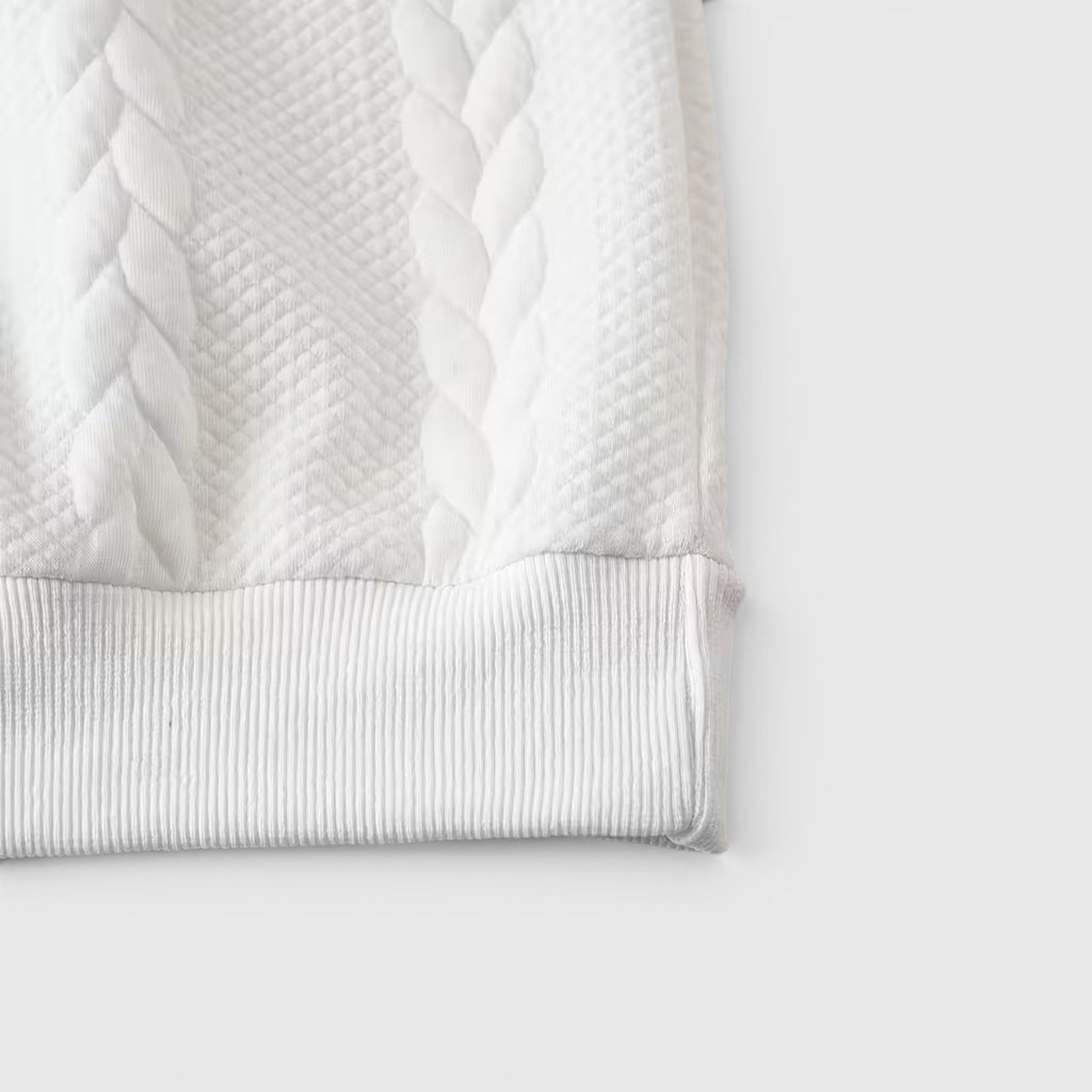Ellmont London | Men's Long Sleeve Polo Textured Knit Regular Fit Sweatshirt