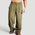Ellmont London | Men’s Summer Pants Linen Blend Casual Comfort Fit