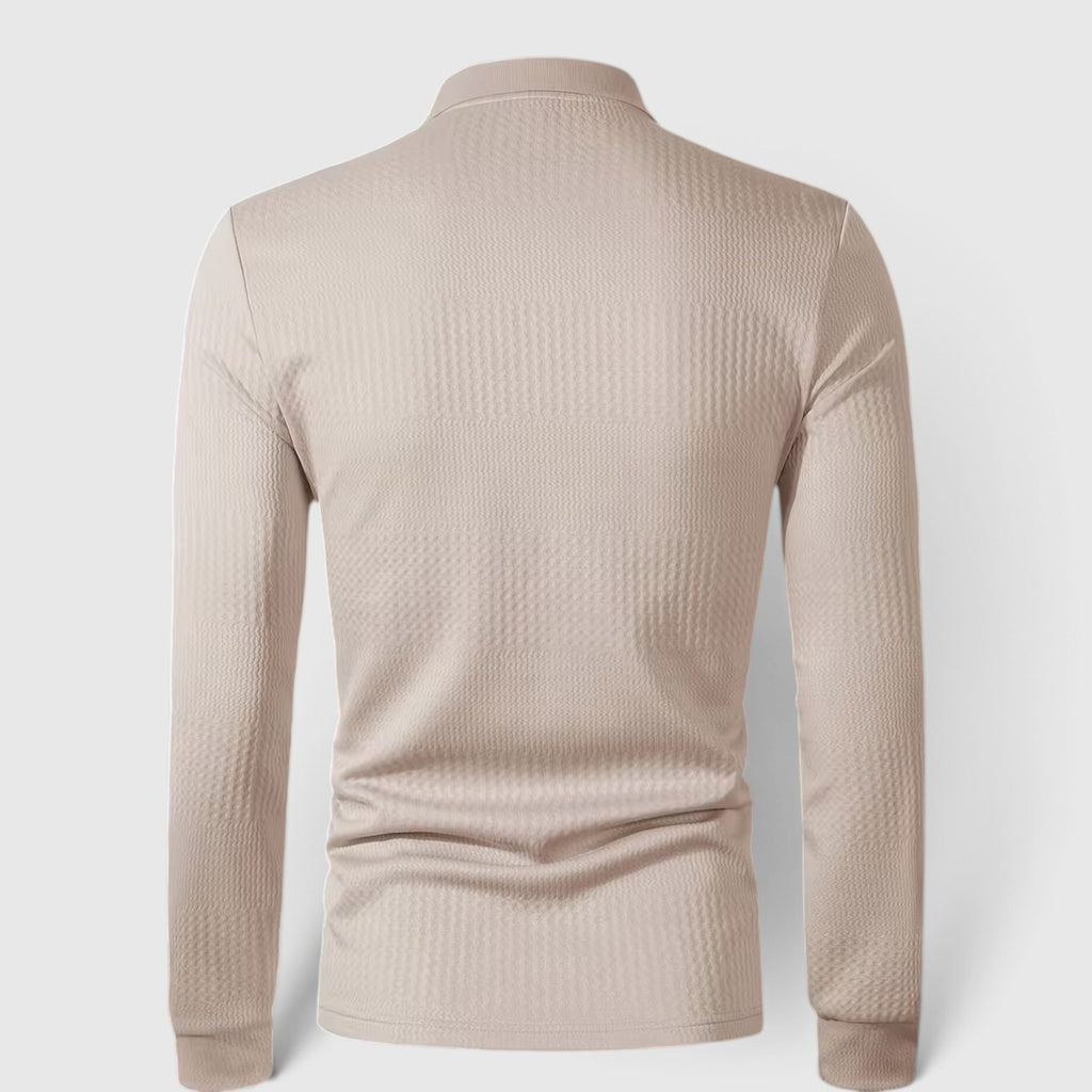 Martin | Men's Jacquard Knit Shirt – Regular Fit Office & Weekend Wear
