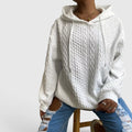 Ellmont London | Women's Plus Size Long Sleeve Hoodie Relaxed Fit Sweatshirt