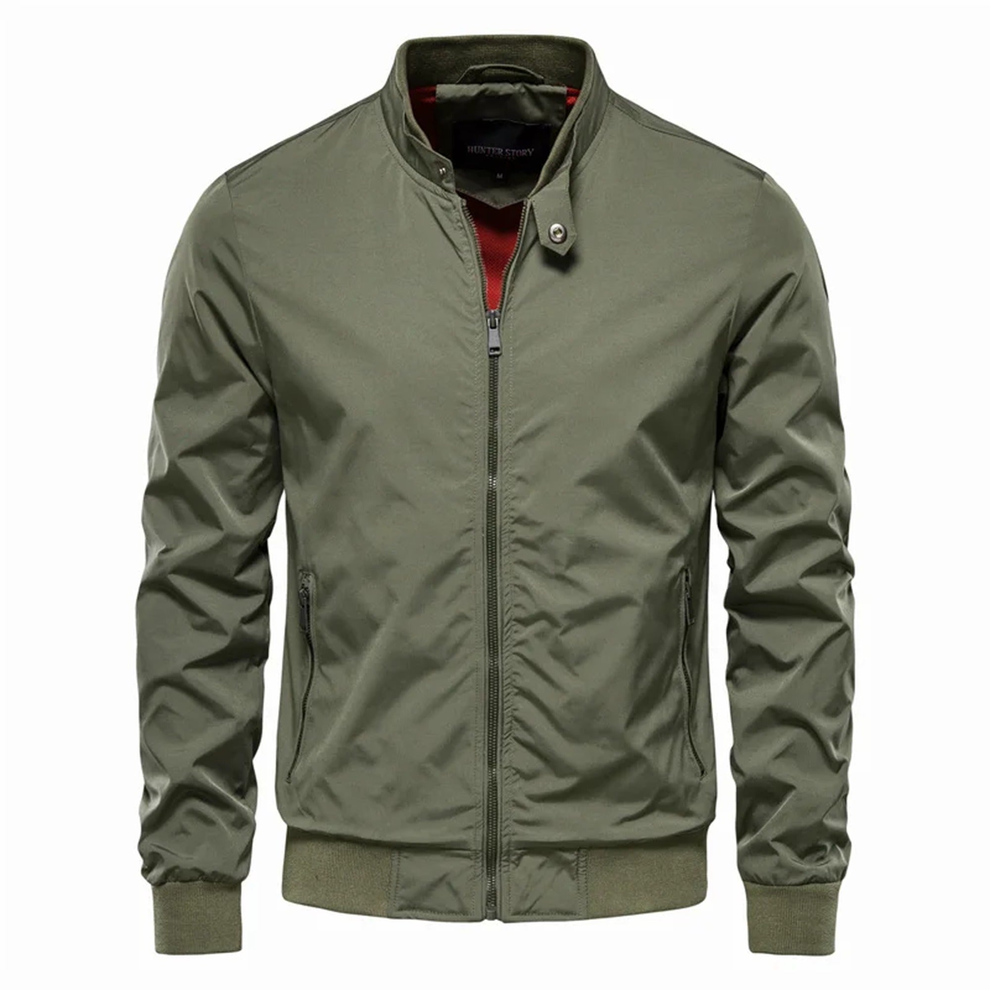 Hugo | Men's Zip Up Classic Bomber Jacket - Green