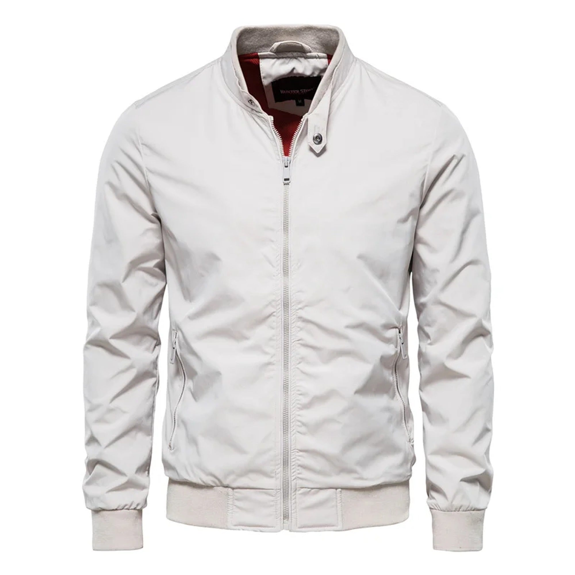 Hugo | Men's Zip Up Classic Bomber Jacket - White