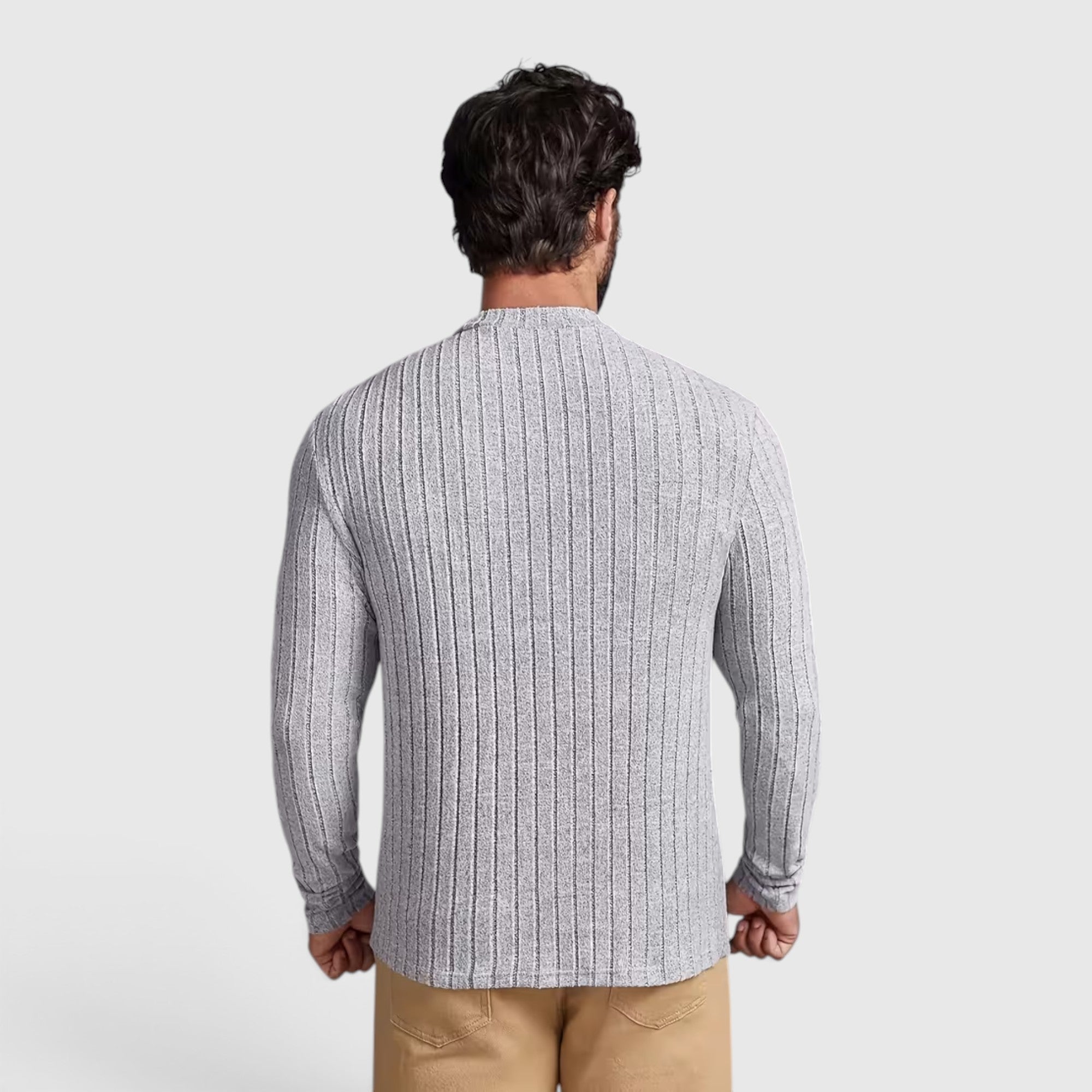 Peter | Men's Crewneck Sweater – High Stretch Knit Pullover Regular Fit