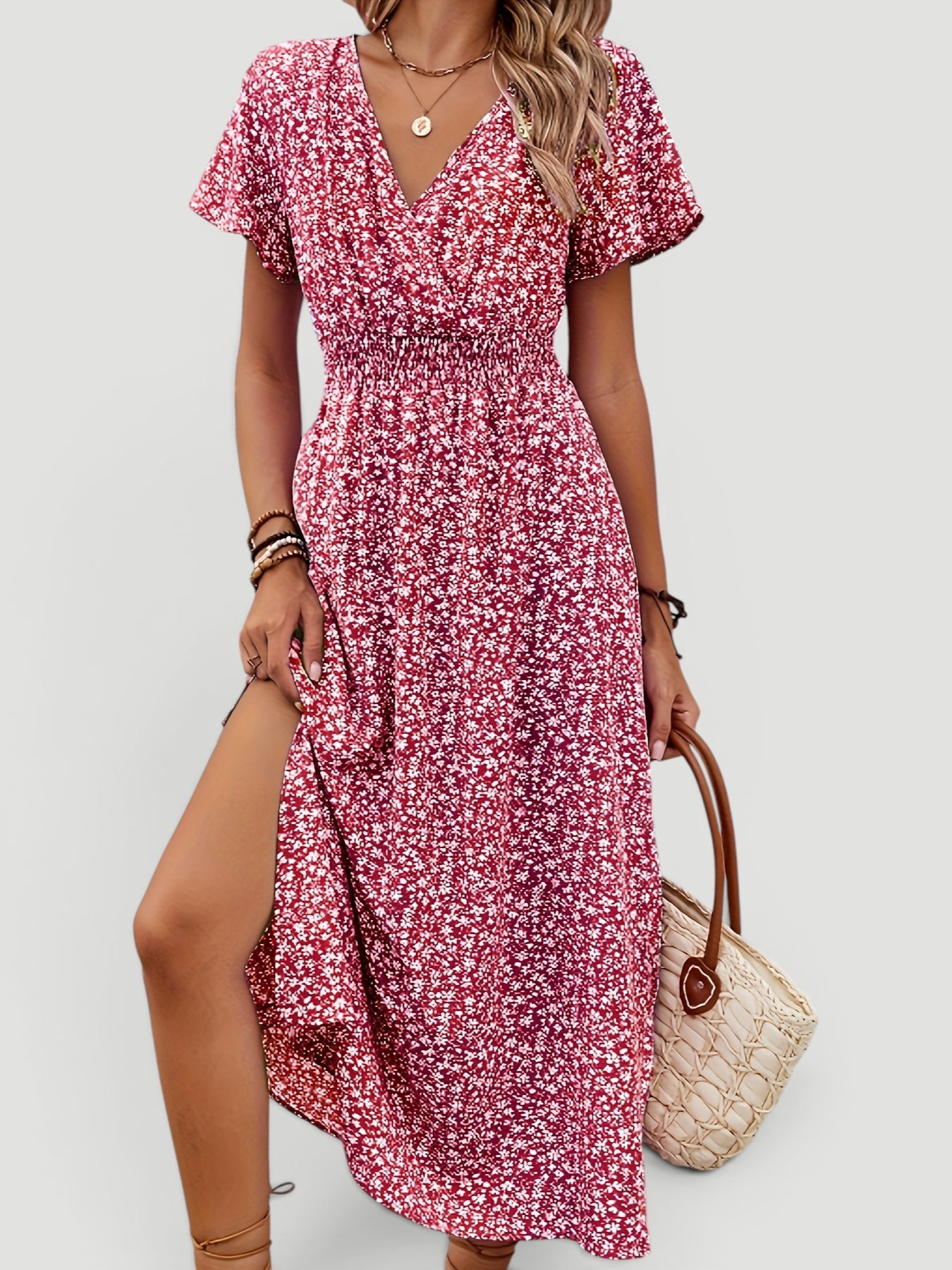 Ellmont London | Women’s Lightweight Floral Dress Casual Fit