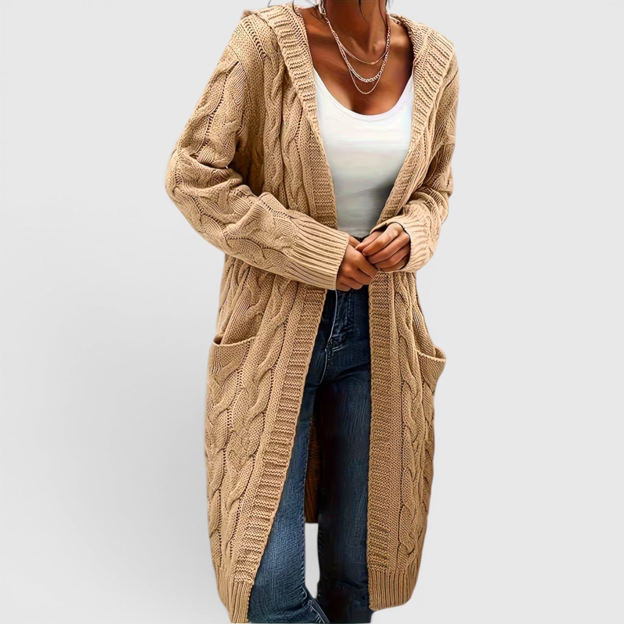 Ellmont London | Women's Breathable Casual Office Long Sweater