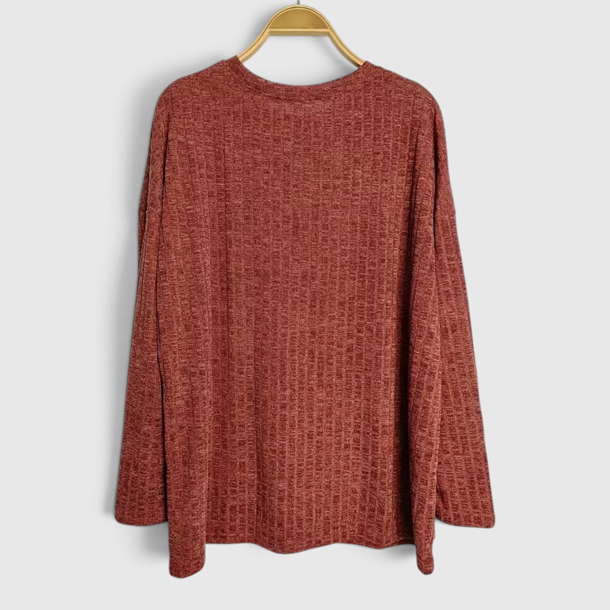 Lola | Women's Plus Size Crewneck Sweater – Relaxed Fit Long Sleeve Casual Top