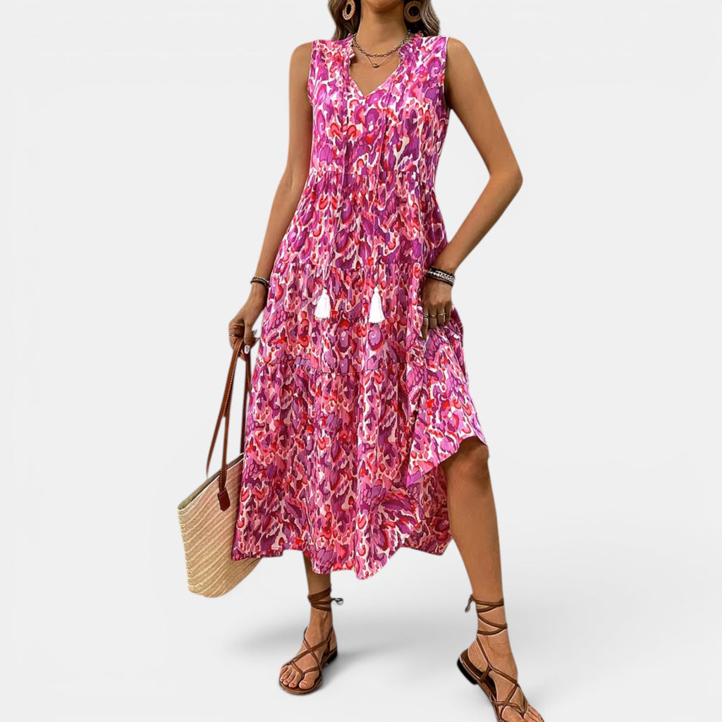 Ellmont London | Women's Lightweight Sleeveless Boho Dress for Summer