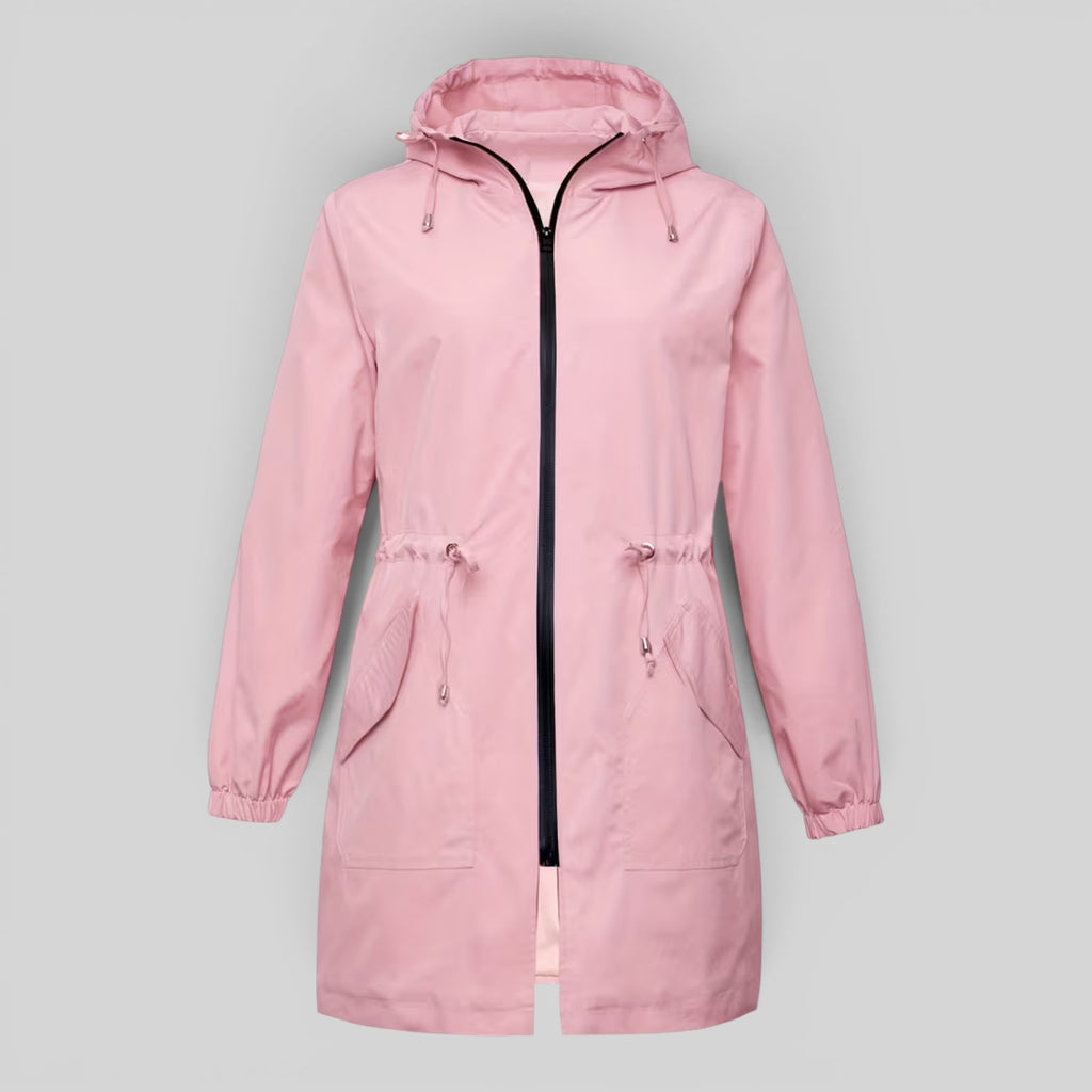 Ellmont London | Women's Waterproof Trench Coat Full Zip Outdoor Rain Jacket