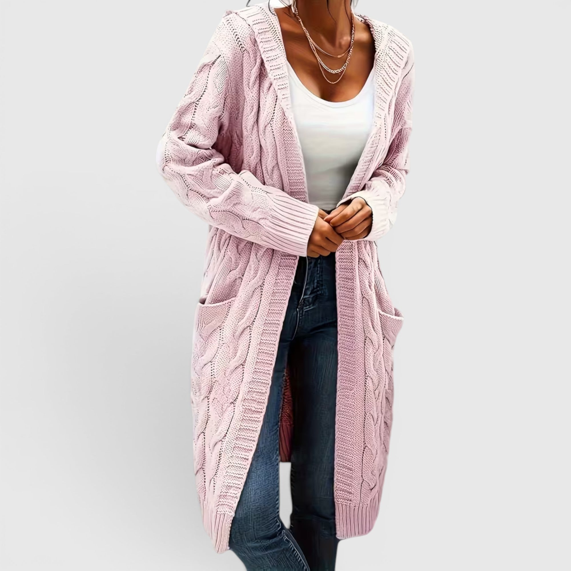 Ellmont London | Women's Breathable Casual Office Long Sweater