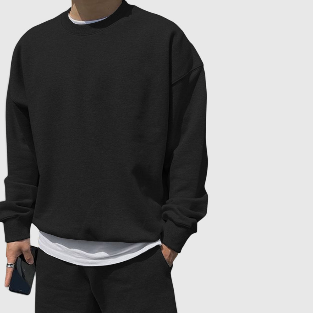 Owen | Men's Oversized Sweater – Long Sleeve Knit Sweatshirt for Everyday Wear