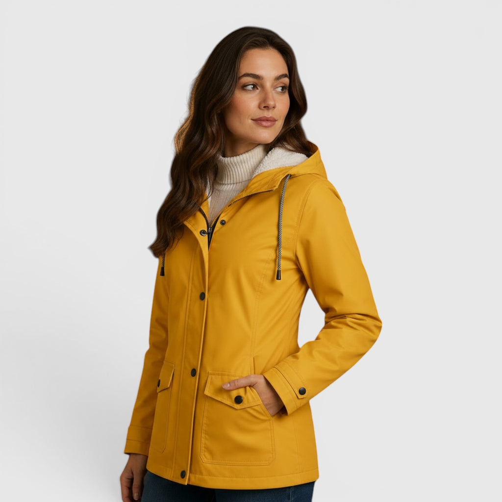 Ellmont London | Rain Jacket Women's Warm Water-Repellent Outdoor Coat