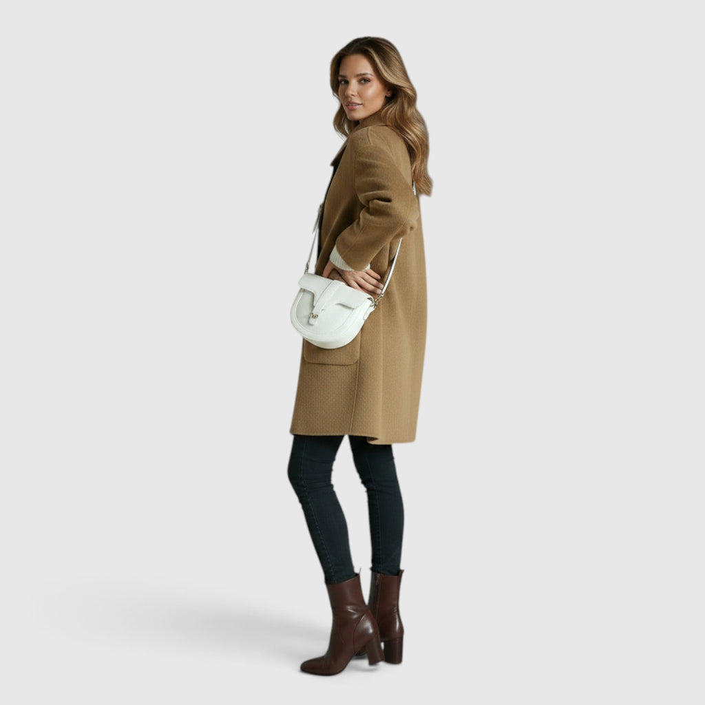 Holly | Women's Overcoat – Warm Wool Blend Knee-Length Coat for Women