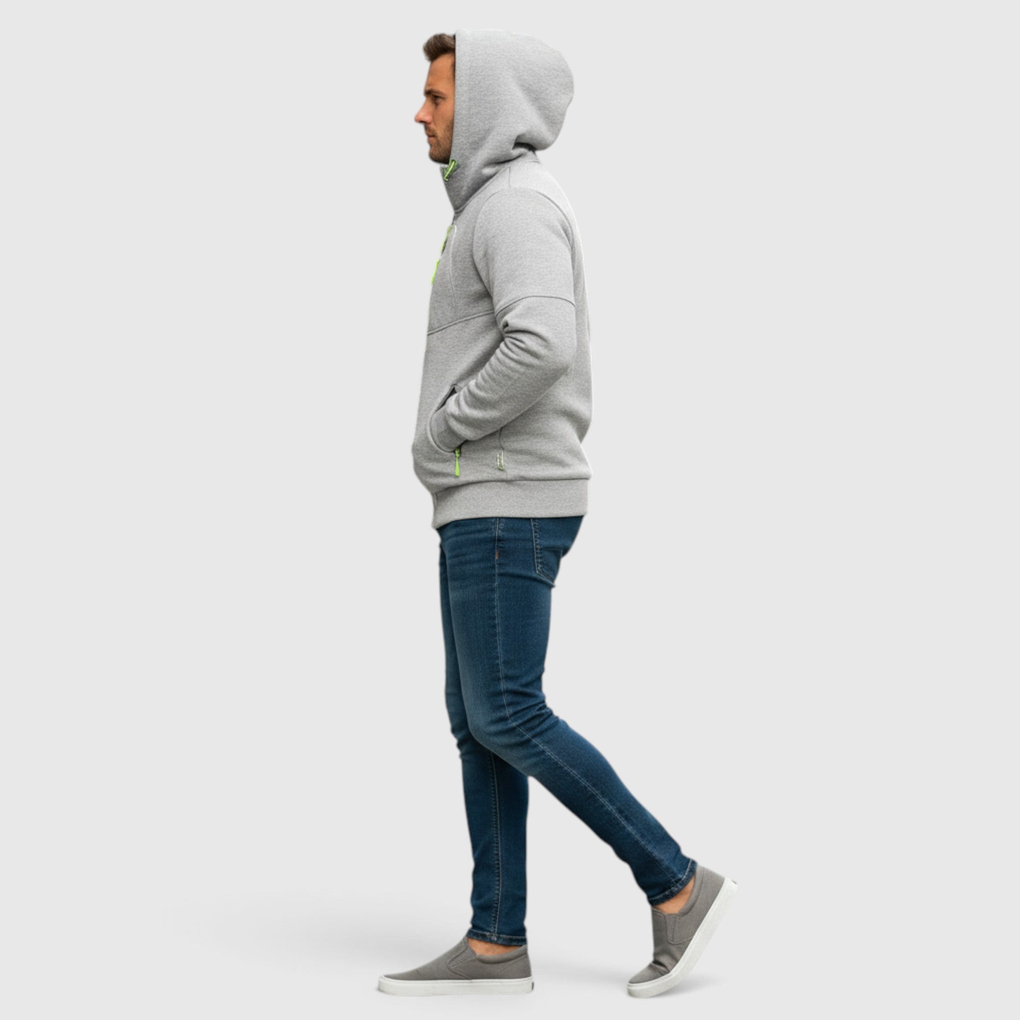 Noah | Men's Waterproof Hooded Coat Casual Loose Fit Zip Hoodie