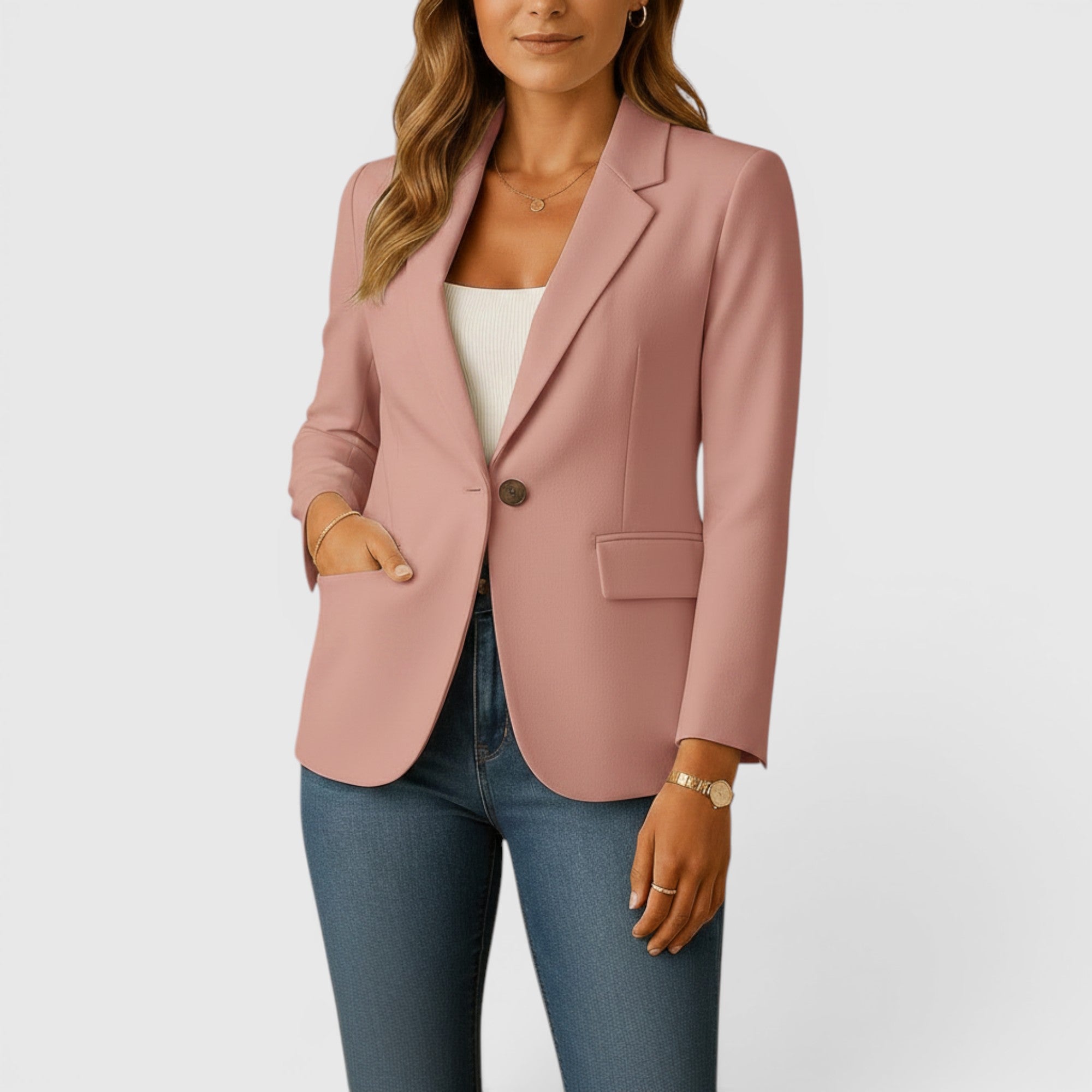 Ellmont London | Women's Classic Stretch Blazer – Comfortable Tailored Jacket