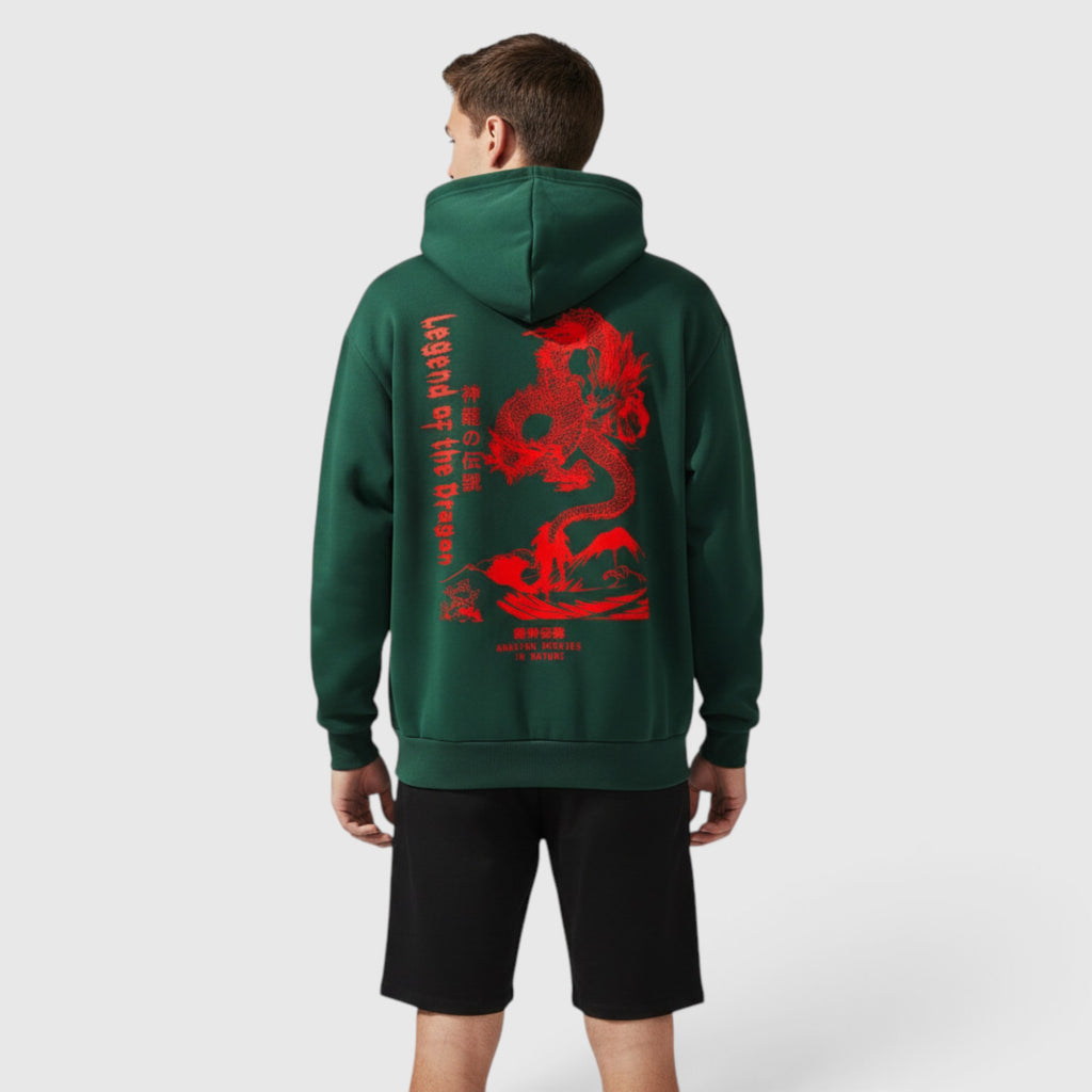 Theo | Men's Dragon Hoodie – Regular Fit Everyday Pullover