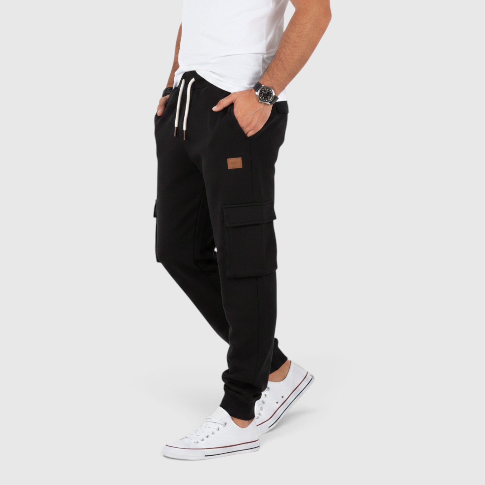 Kian | Men's Baggy Cargo Sweatpants Drawstring Waist Lounge Pants
