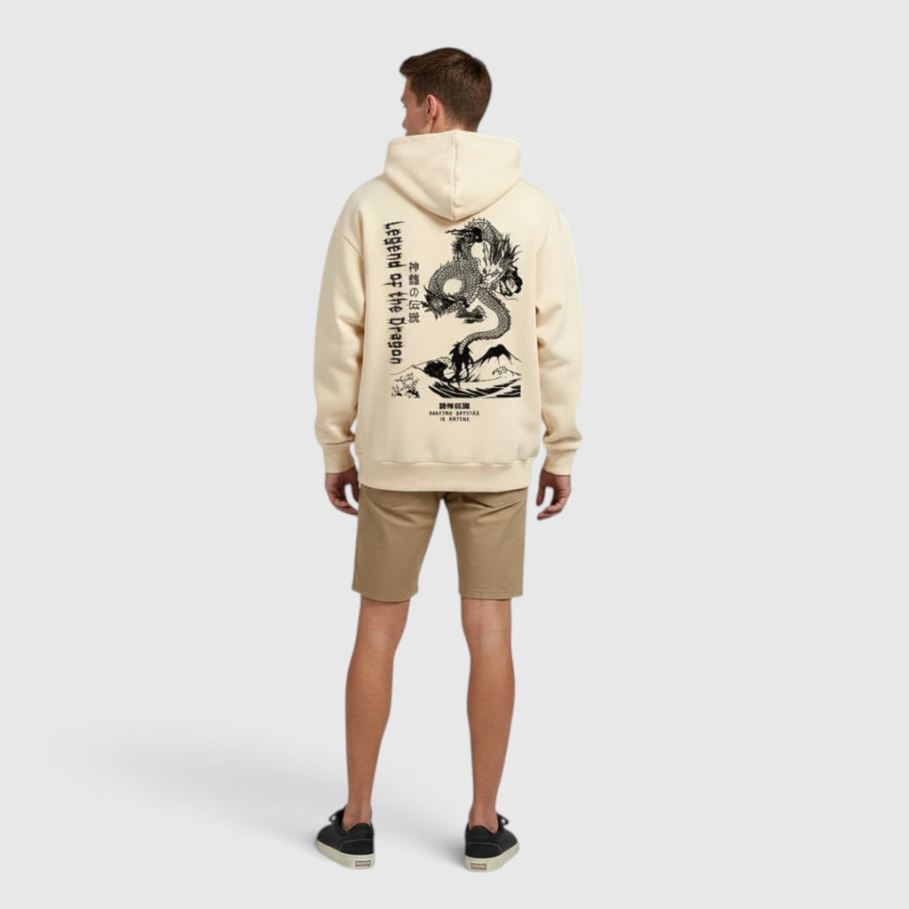 Theo | Men's Dragon Hoodie – Regular Fit Everyday Pullover