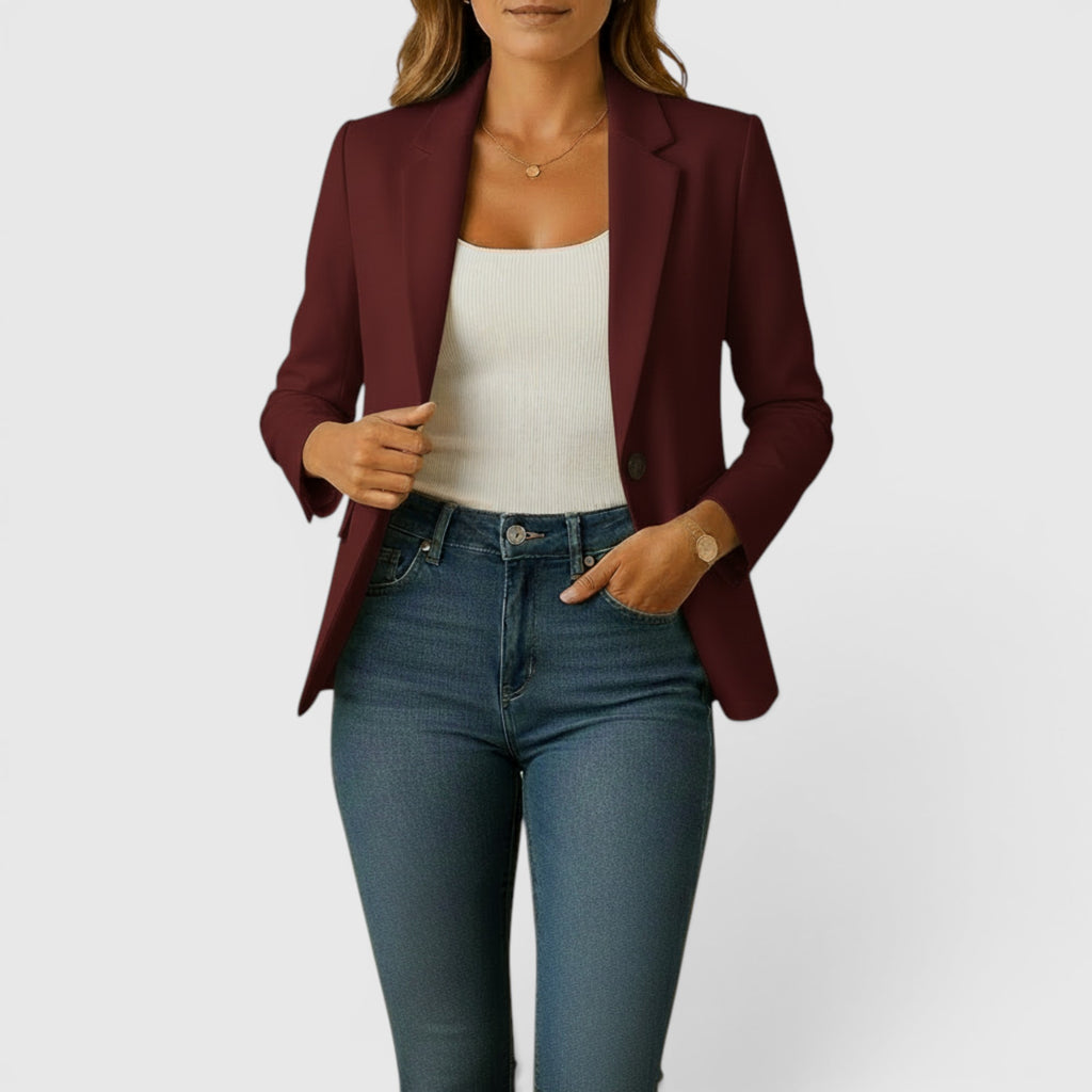 Ellmont London | Women's Classic Stretch Blazer – Comfortable Tailored Jacket